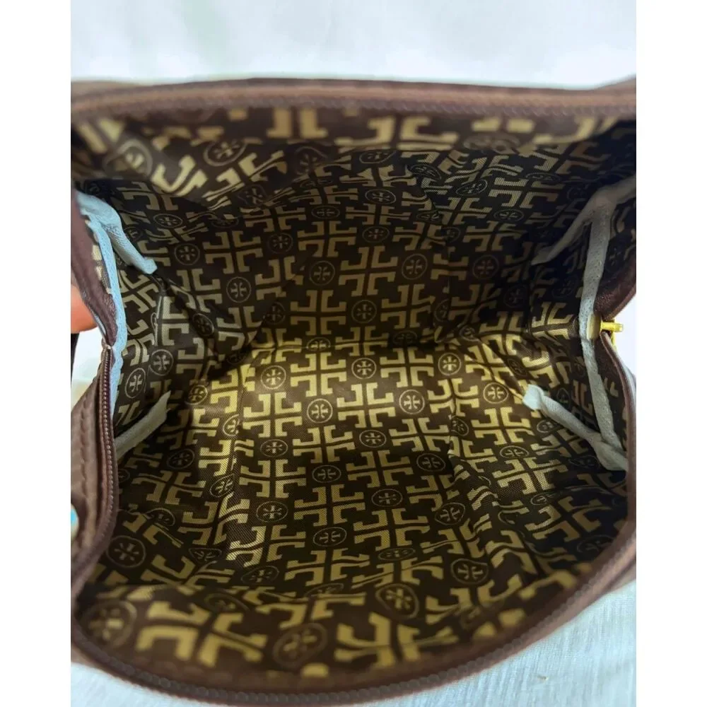 Tory Burch & Simply Vera Wang Cosmetic Case + Wristlet Set - Brown/Tan